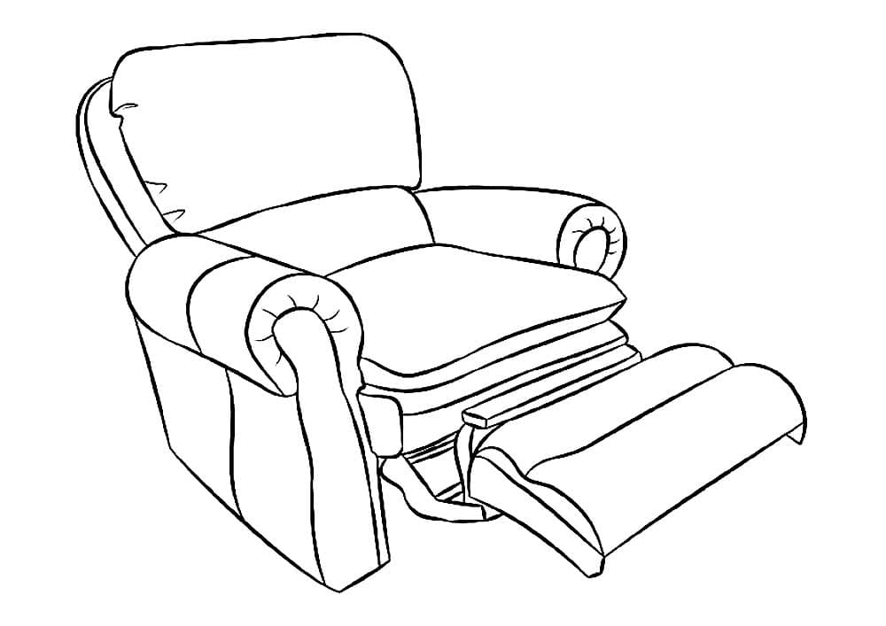 Кресло с роликом для ног