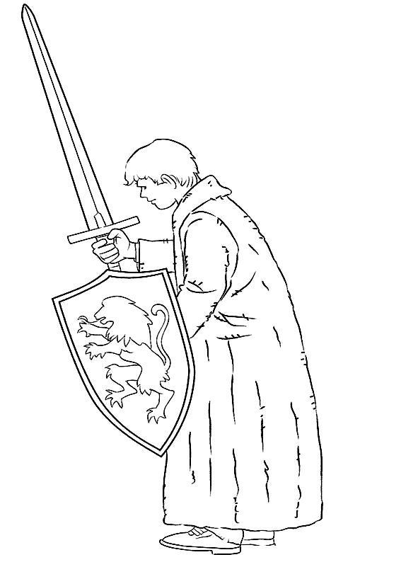 Воин с мечом и щитом