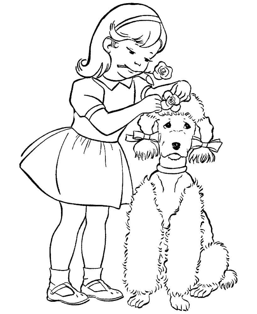 Девочка и собака