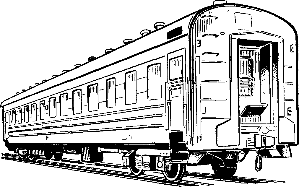 Пассажирский вагон поезда