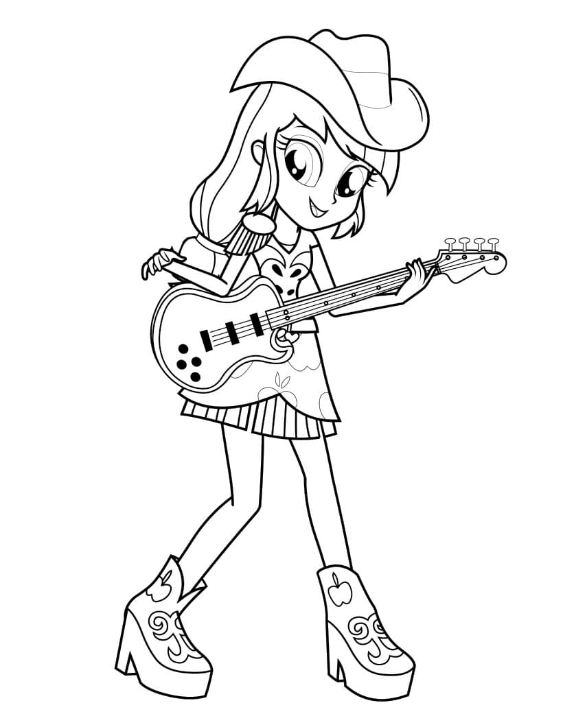 Девушка из Эквестрии с гитарой