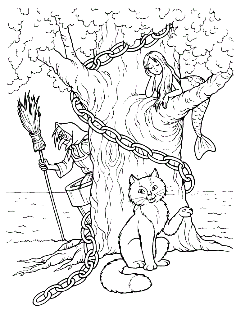 Русалка на дереве
