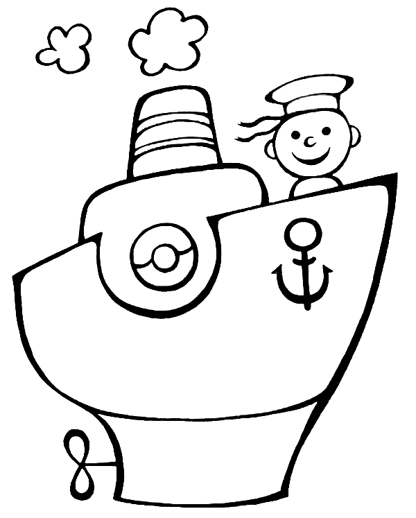 Моряк на корабле