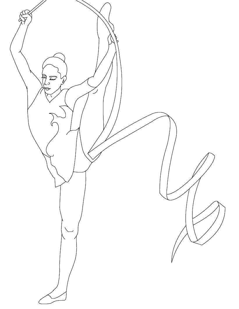 Женщина гимнастка