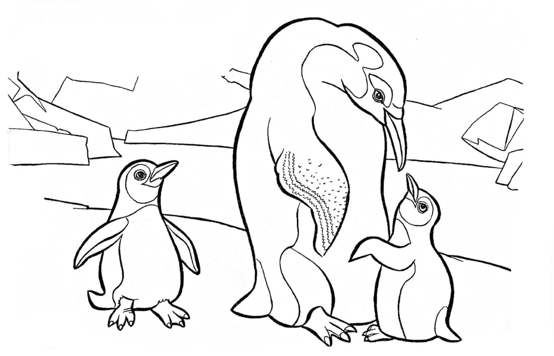 Пингвин и пингвинята
