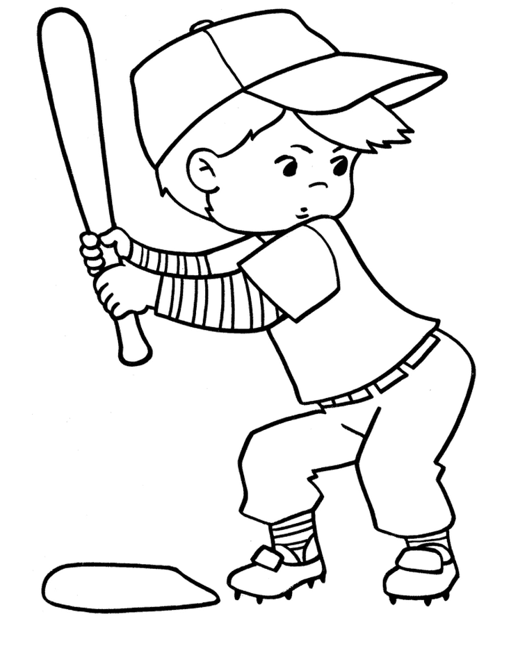 Мальчик играет в бейсбол