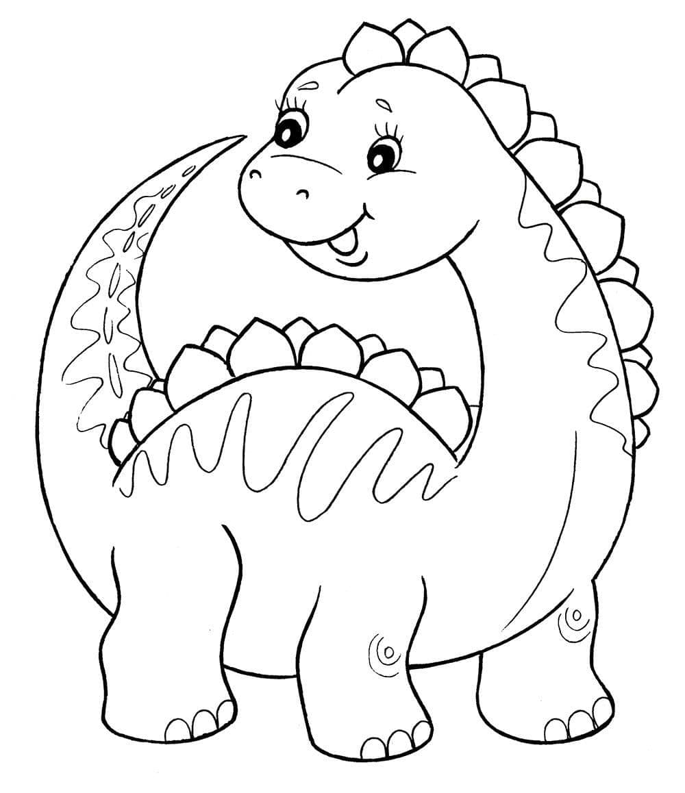 Динозавр раскраска - Раскраски от сайта В мире сказки!