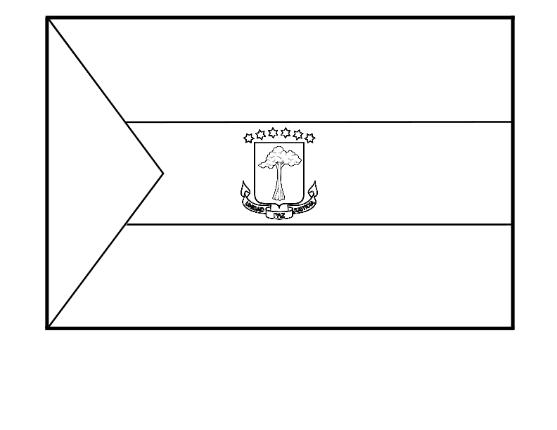 Флаг с треугольником слева
