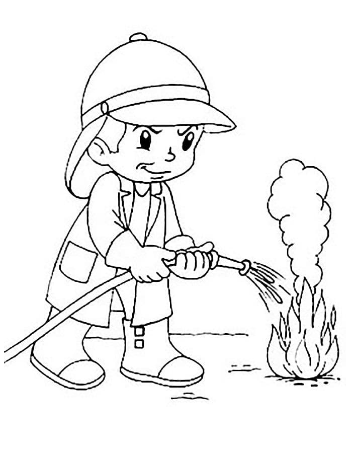 Маленький пожарник