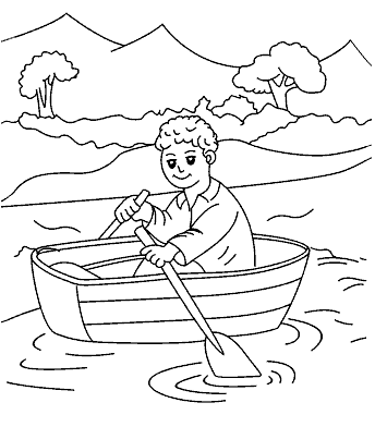 Мальчик на лодке