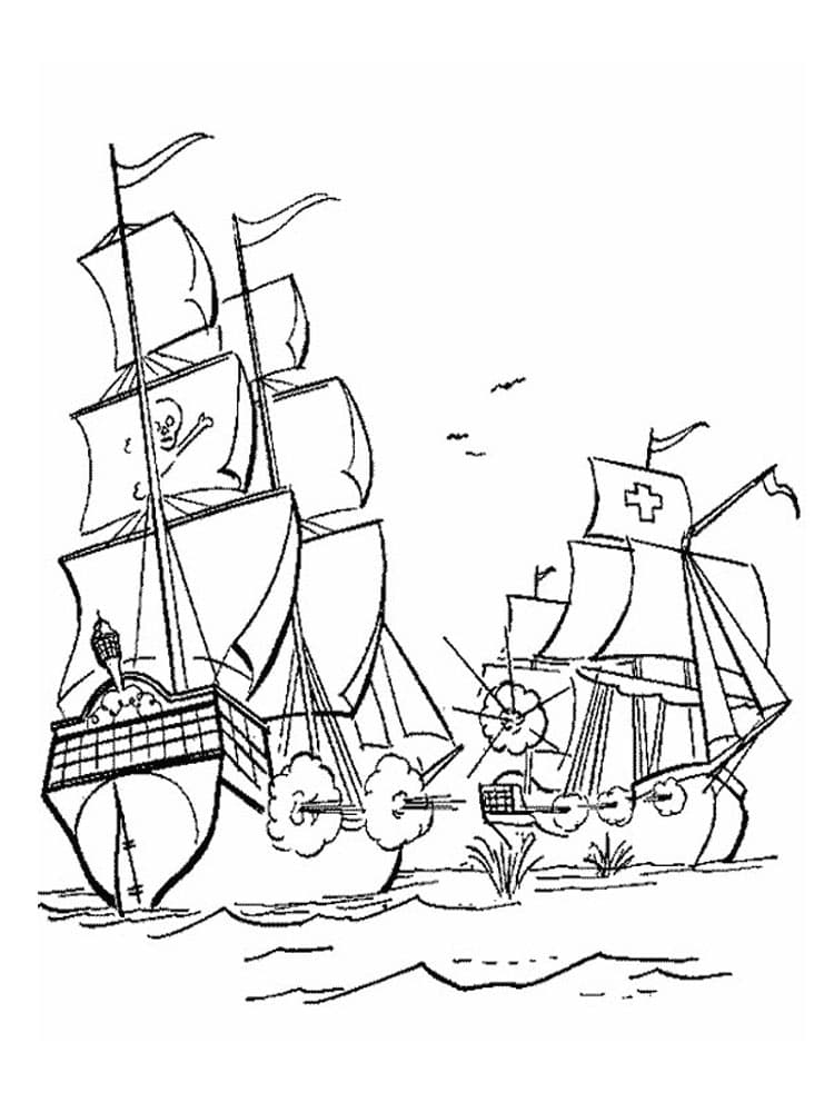 Два пиратских корабля