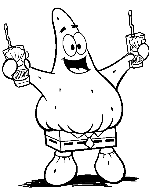 Патрик с коктейлями