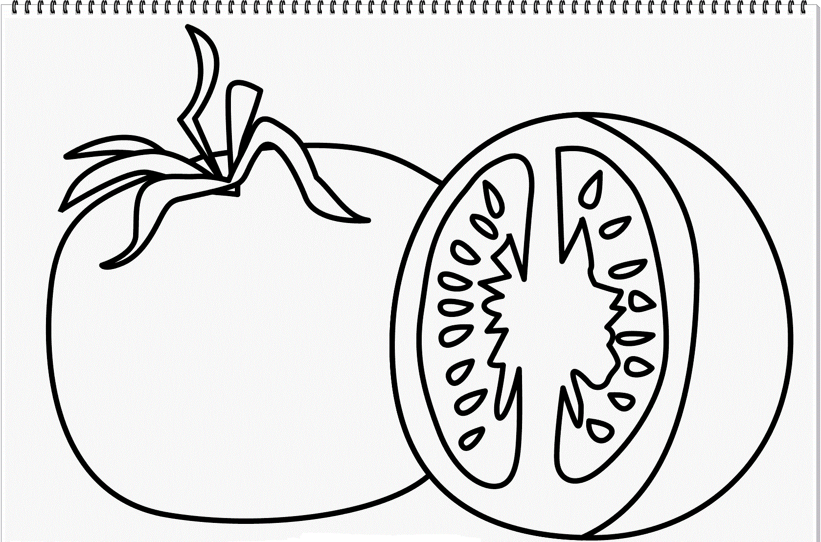Порезанный помидор
