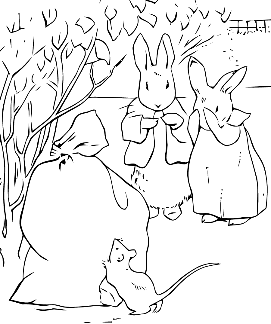 Кролики и мышка