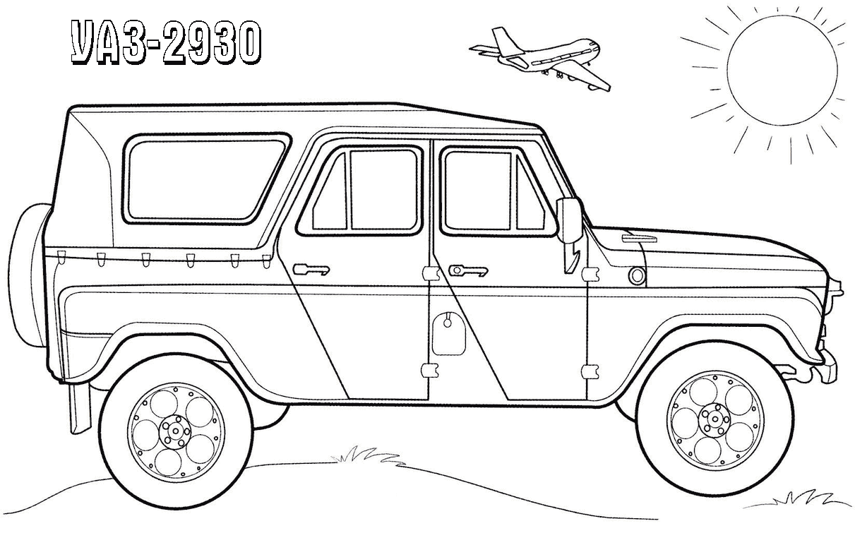 УАЗ-2930 раскраска