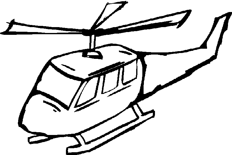 Раскраска для ребенка вертолет