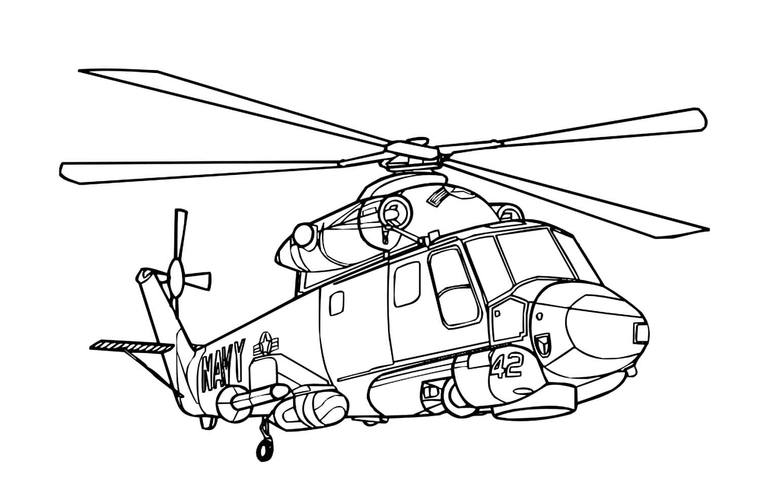 Вертолет с боевыми ракетами