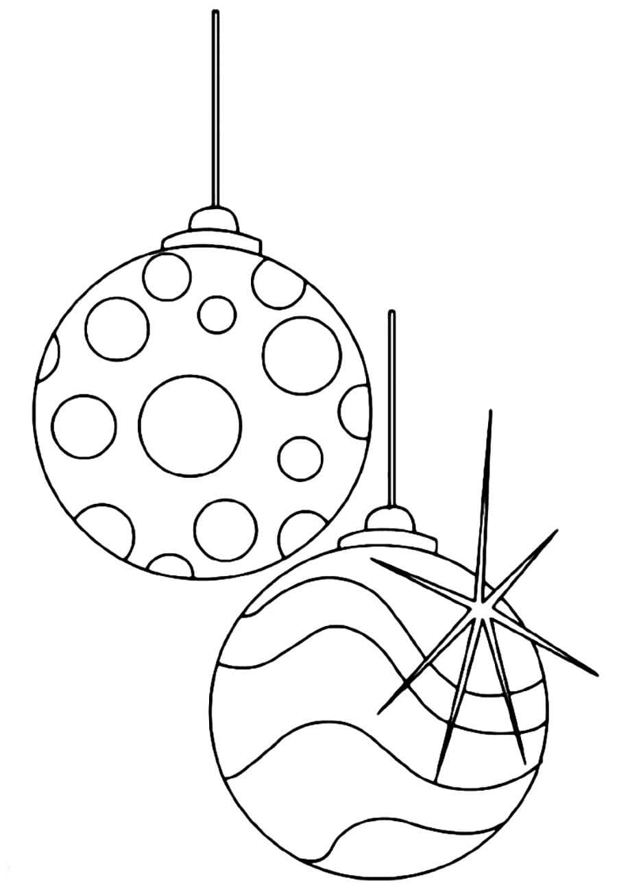 Новогодние шары с кружочками