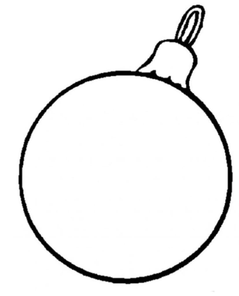 Раскраска новогодний шар - Раскраски от сайта В мире сказки!