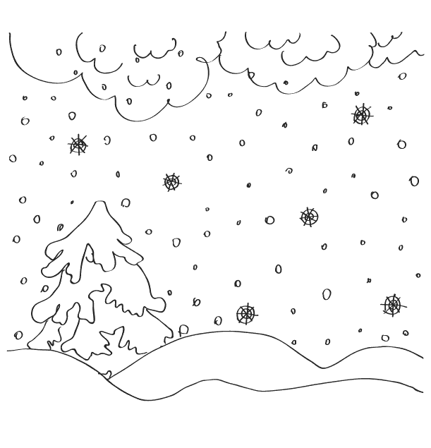 Снег и елка