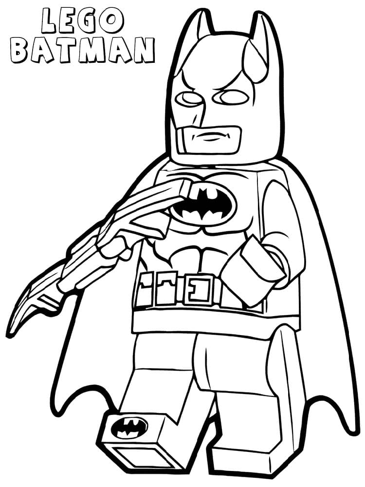 LEGO BATMAN раскраска
