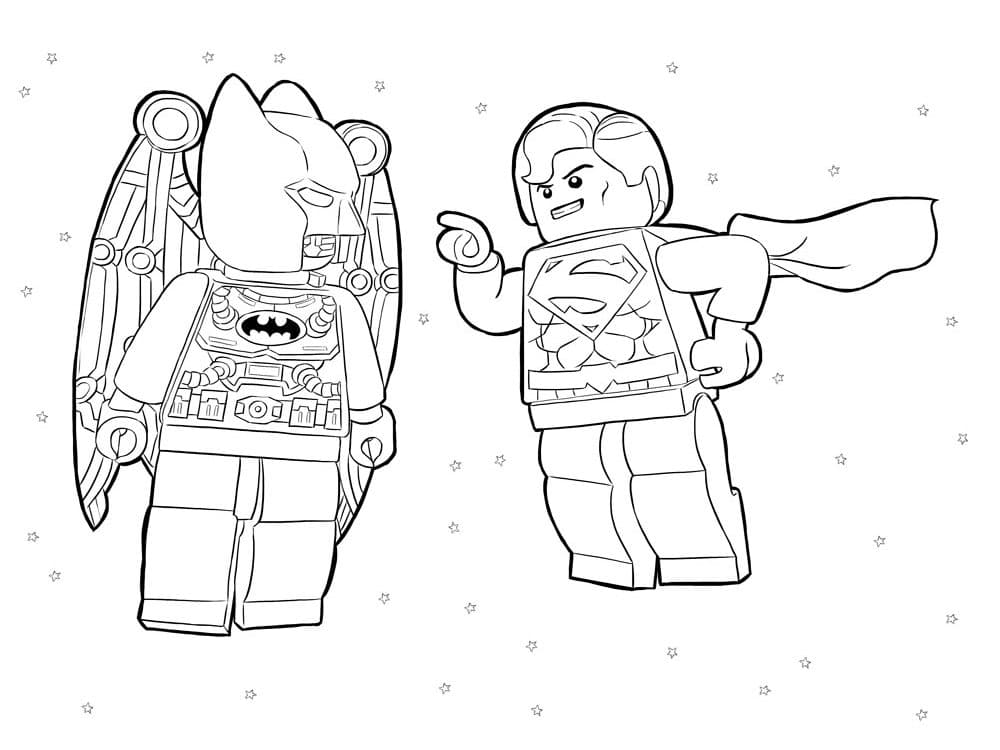 Лего Бэтмен раскраска для мальчиков