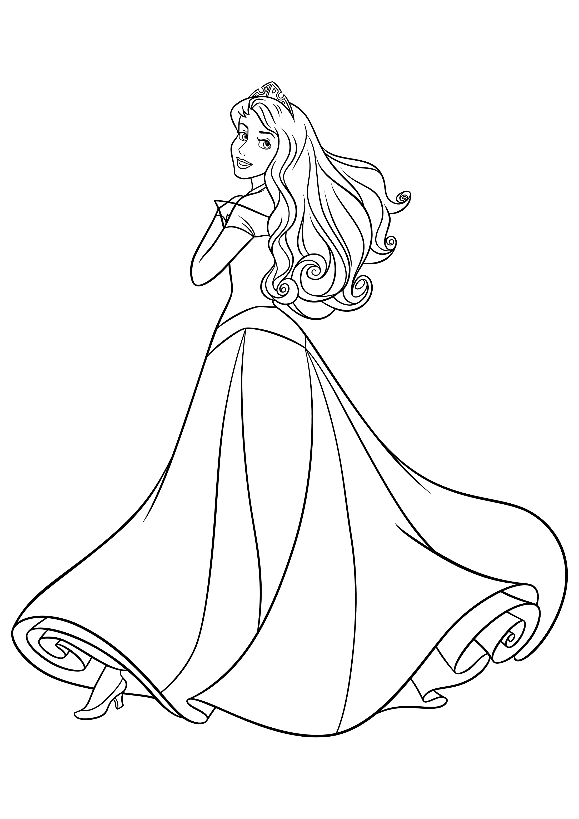 Аврора в платье
