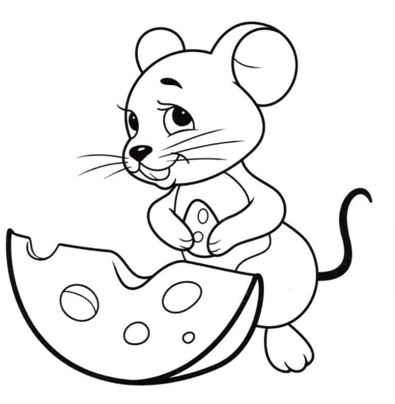 Хитрая мышка с сыром