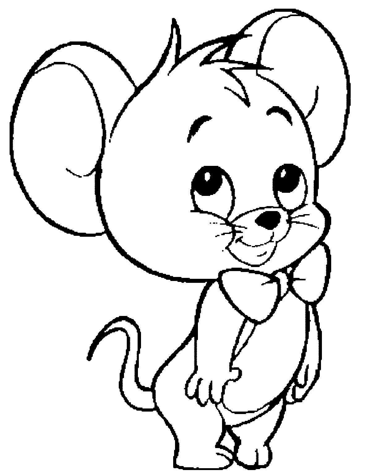 Мышка с бантиком