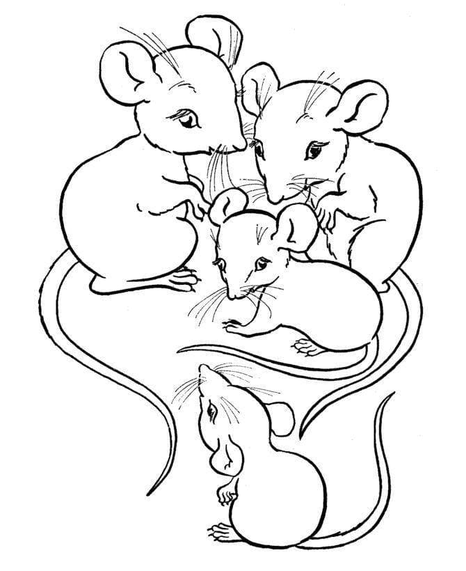 Семья мышей