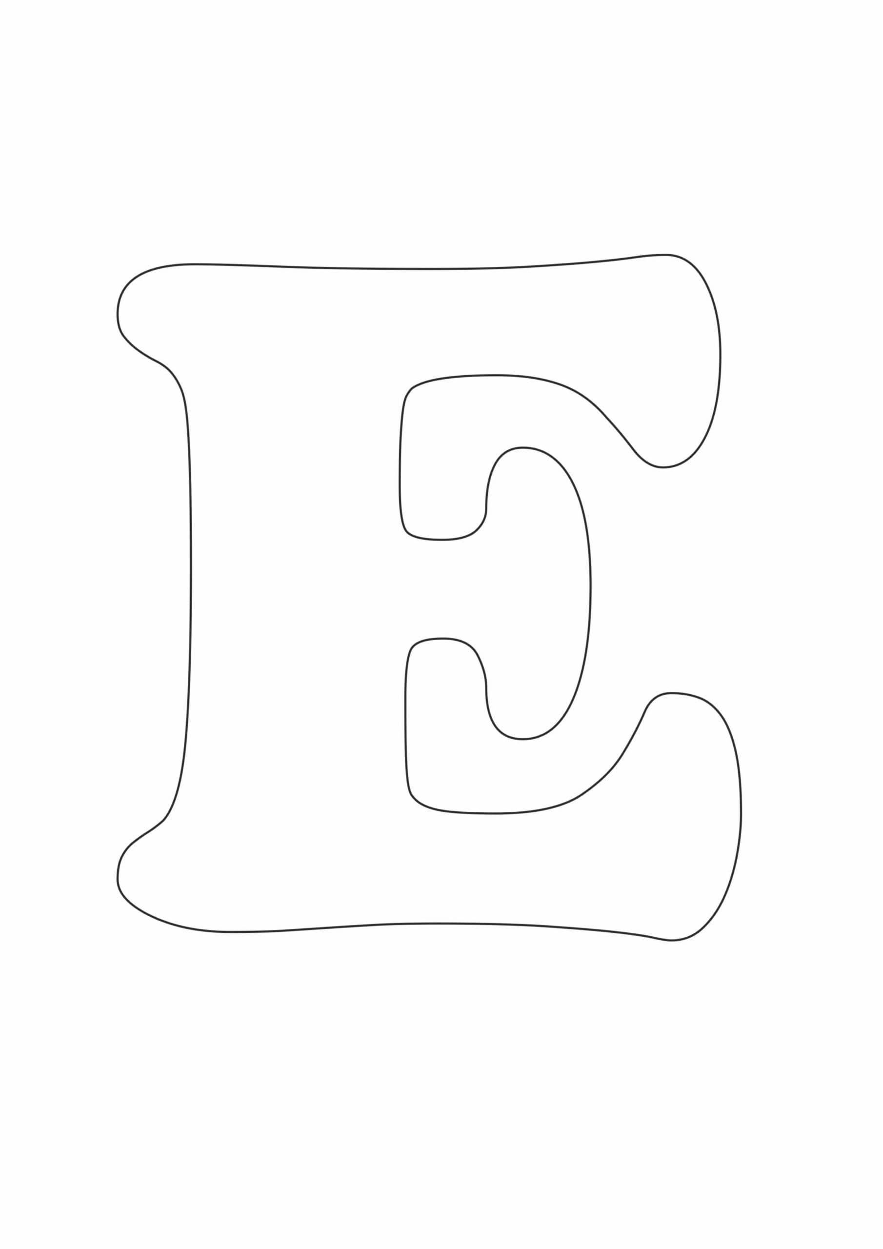 Шаблон буквы Е_4093