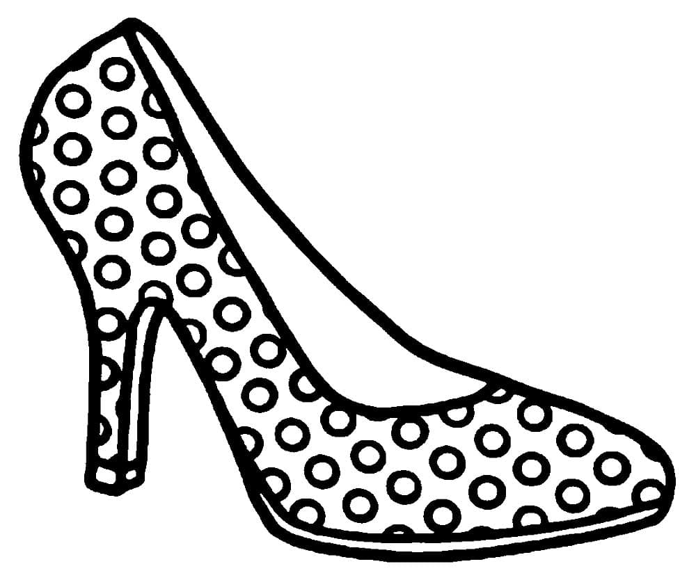 Раскраска женские туфли