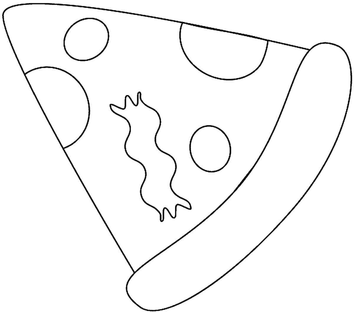 Кусочек пиццы с сыром