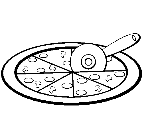 Разрезанная пицца