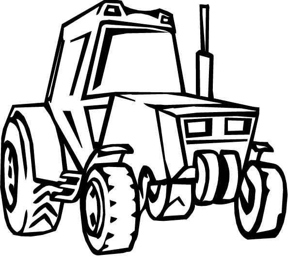 Раскраска детская трактор