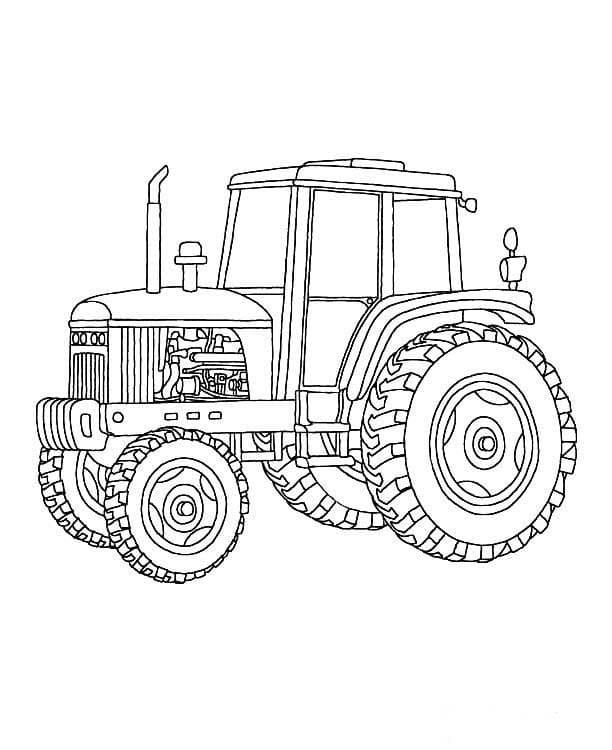 Трактор с большими колесами