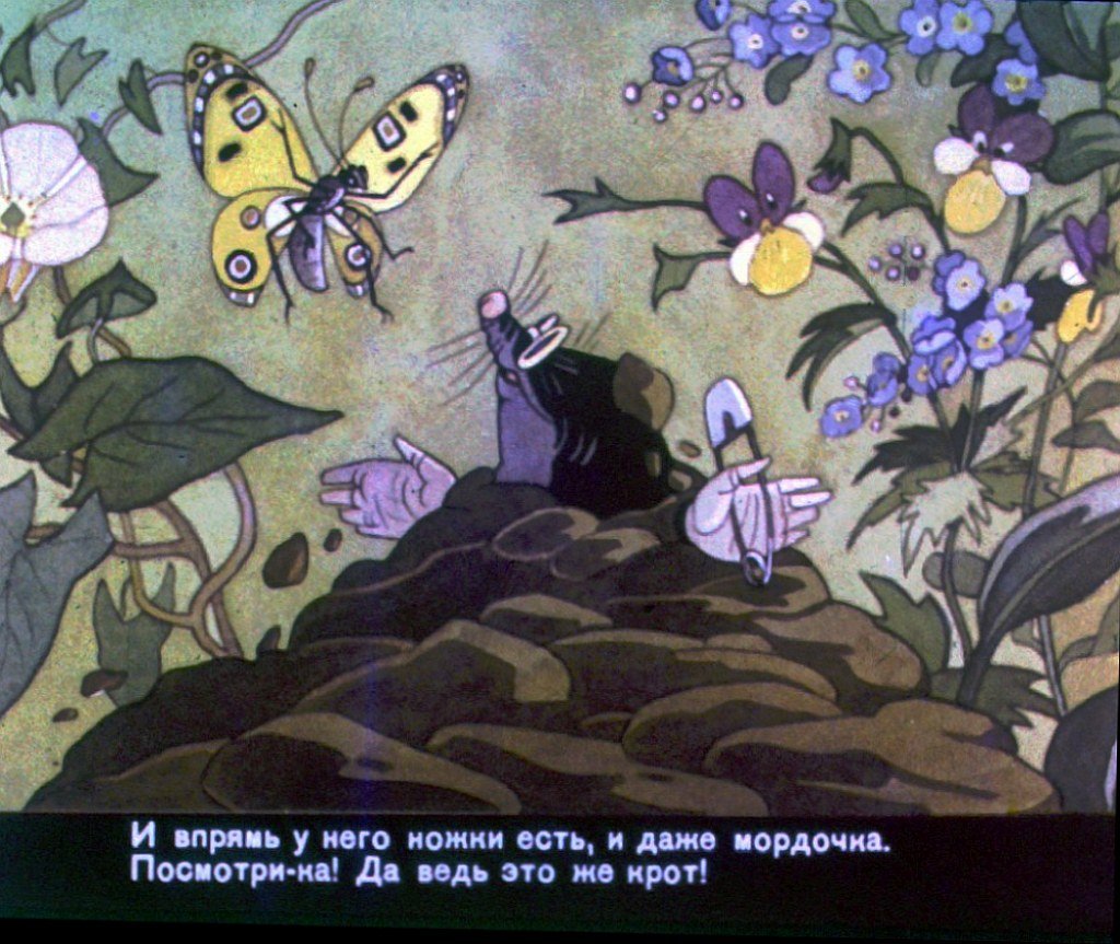 Смотреть диафильм Как крот штанишки раздобыл