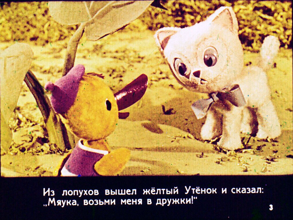 Смотреть диафильм Как Мяука себе друга искал