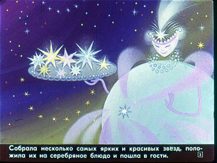 Смотреть диафильм Как солнце и луна друг к другу в гости ходили