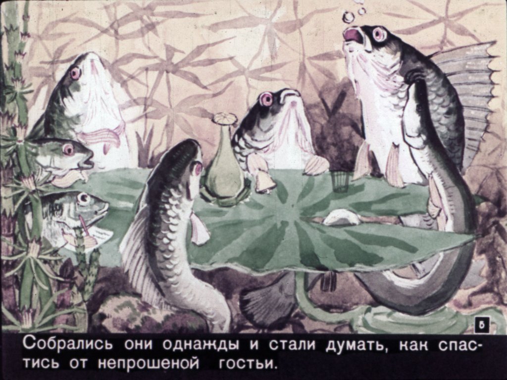 Смотреть диафильм Почему рыбы стали нарядными