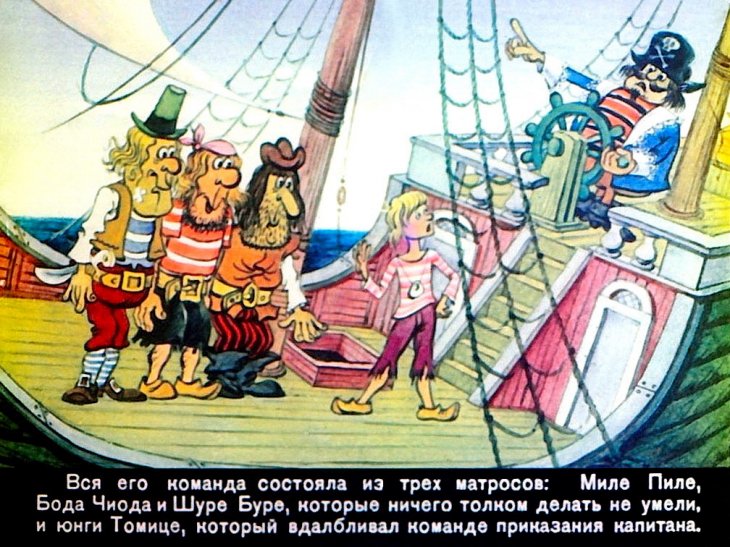 Смотреть диафильм Приключения капитана Гугуленце. Часть 1