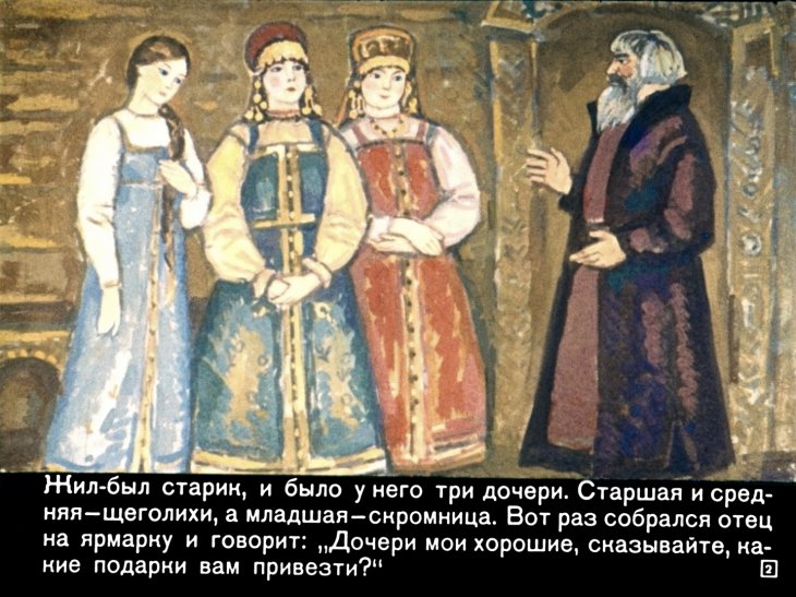 Смотреть диафильм Пёрышко Финиста - ясна сокола