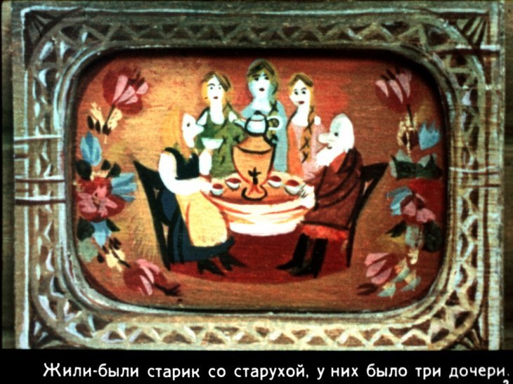 Смотреть диафильм Солнце, Месяц и Ворон Воронович