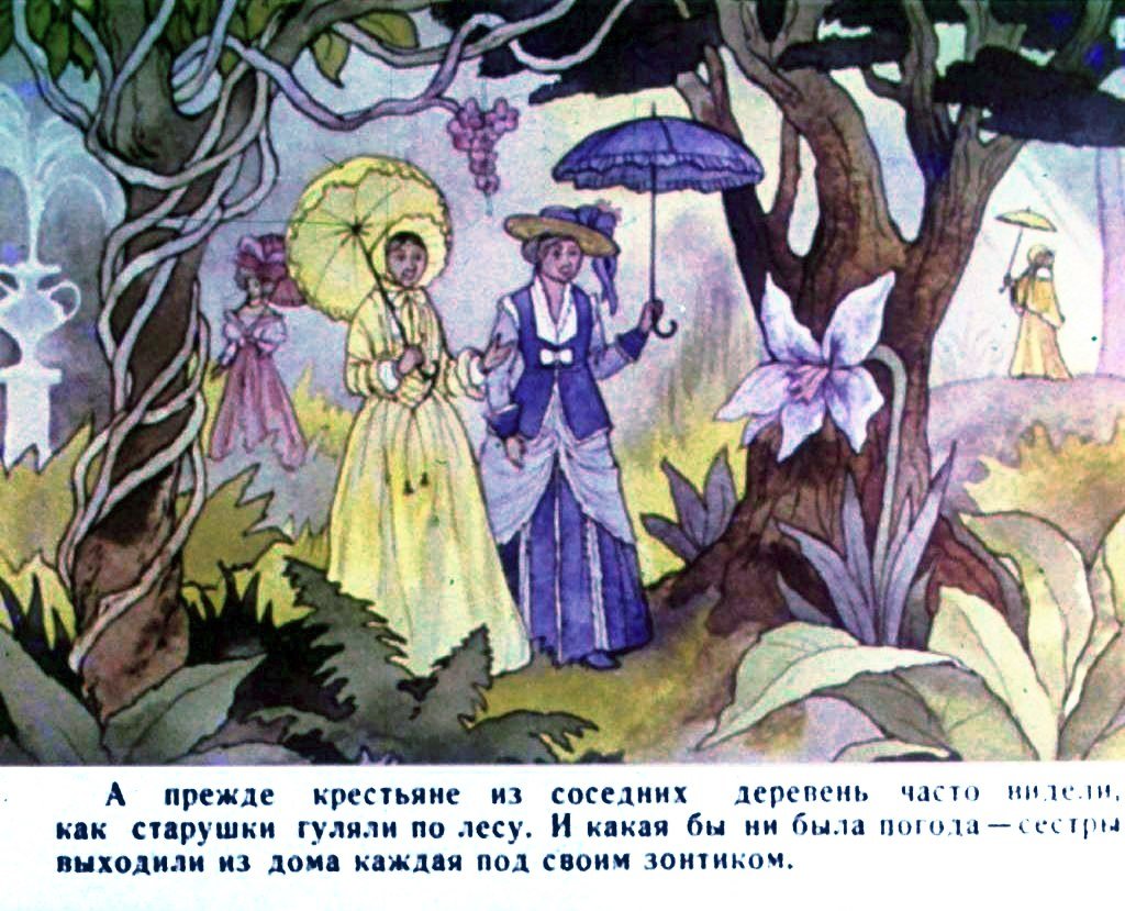 Смотреть диафильм Старушки с зонтиками (2)