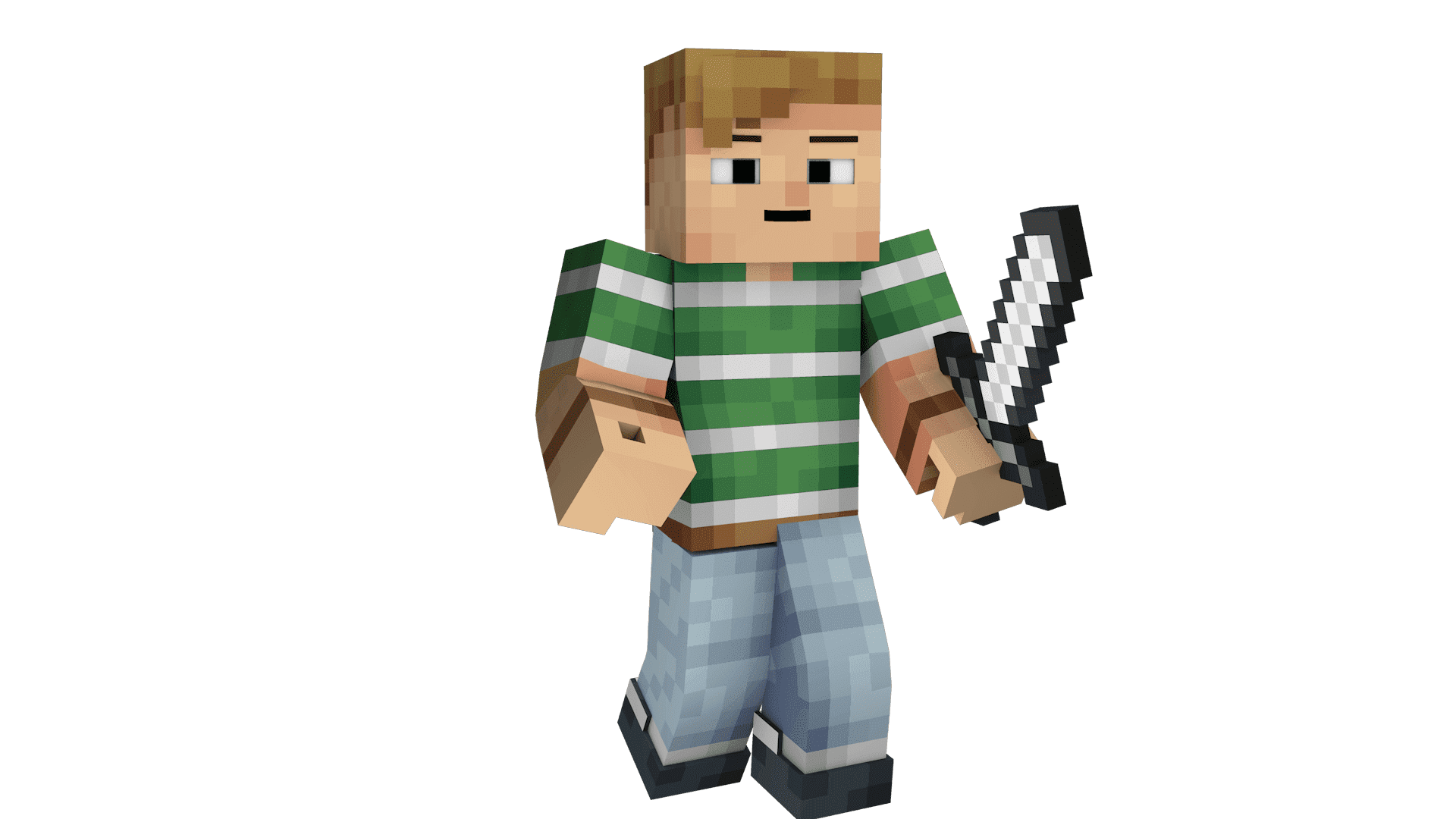 Персонажи с мечем пнг майнкрафт