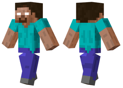 Скачать персонажа майнкрафт стив пнг