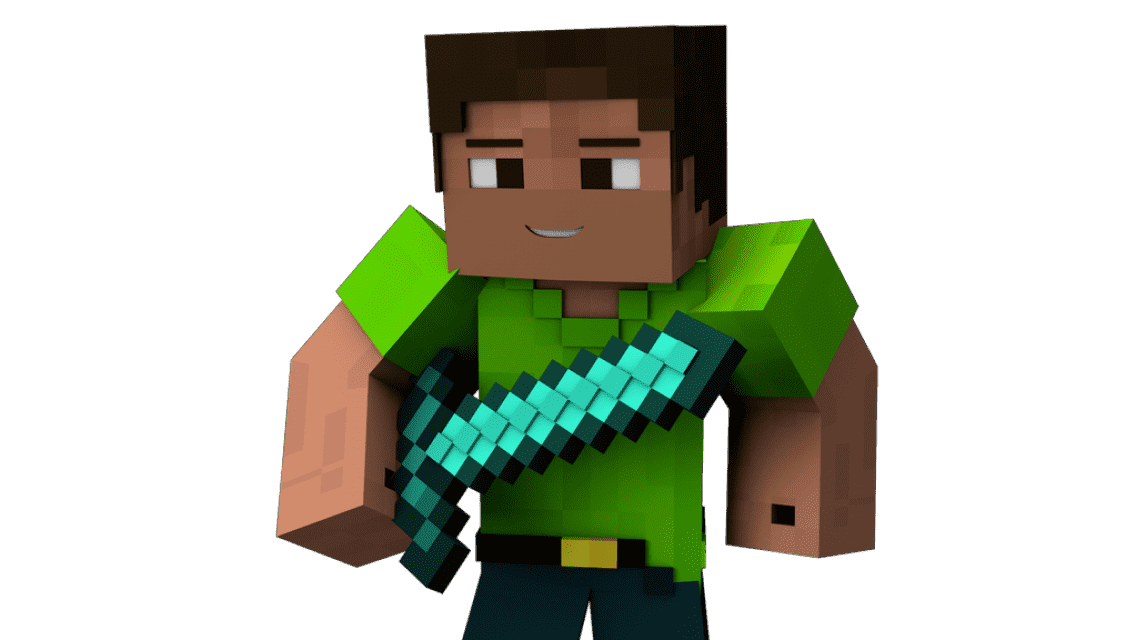 Стив пнг из блоков