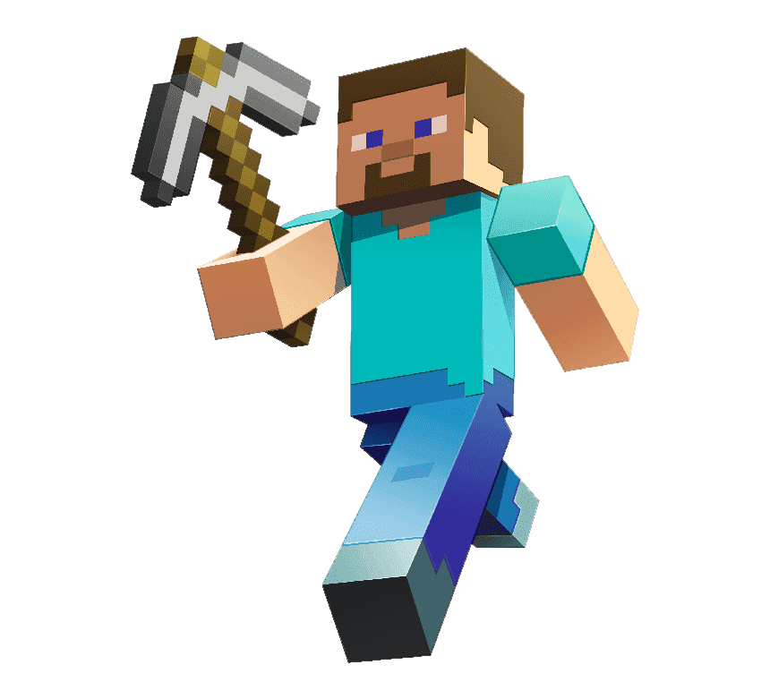 Стив с киркой