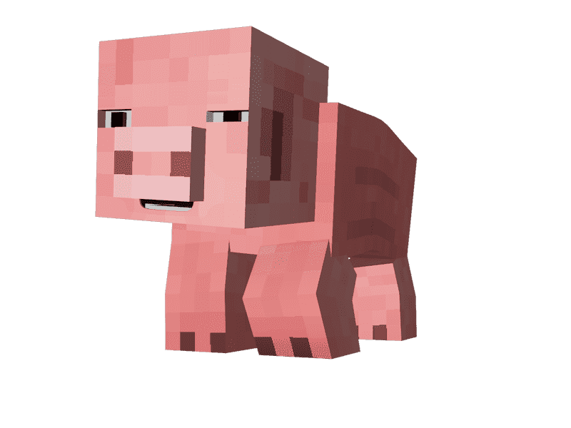 Свинья майнкрафт пнг