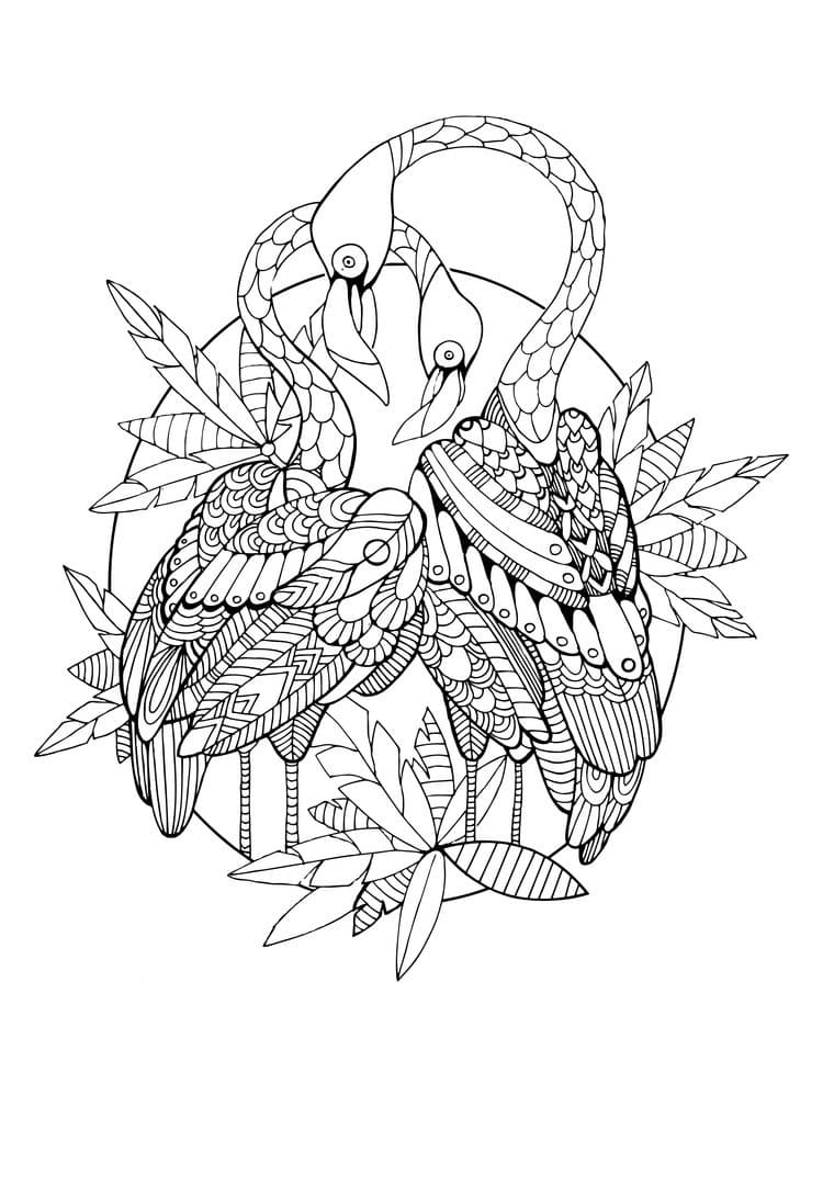 Антистрес два фламинго